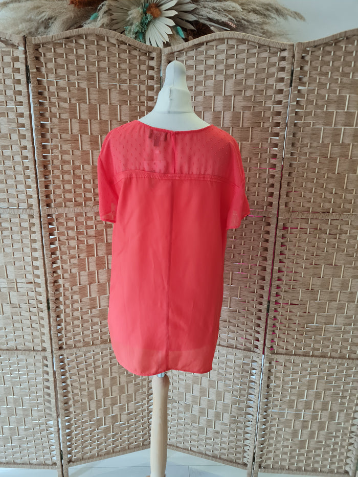 Armani Jeans Coral Top M