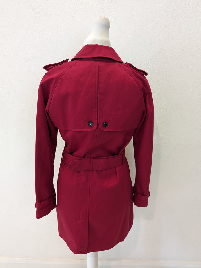 Ben Sherman red trench M NWT RRP £110