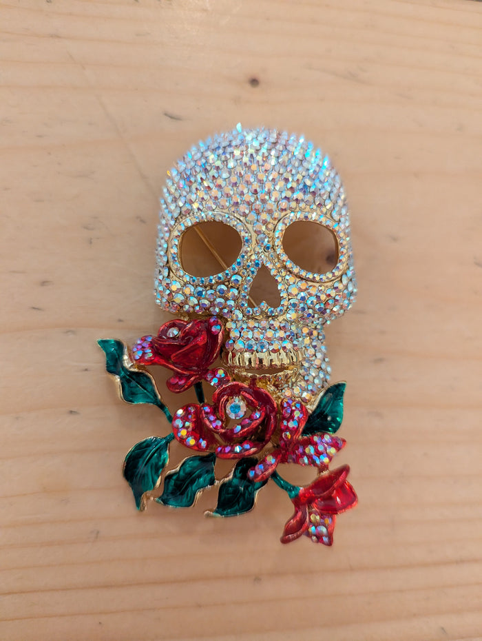 Butler & Wilson Skull brooch