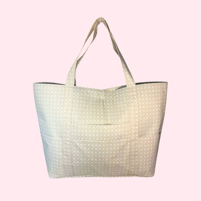 Champagne Bungalow Wipeable Tote Bag