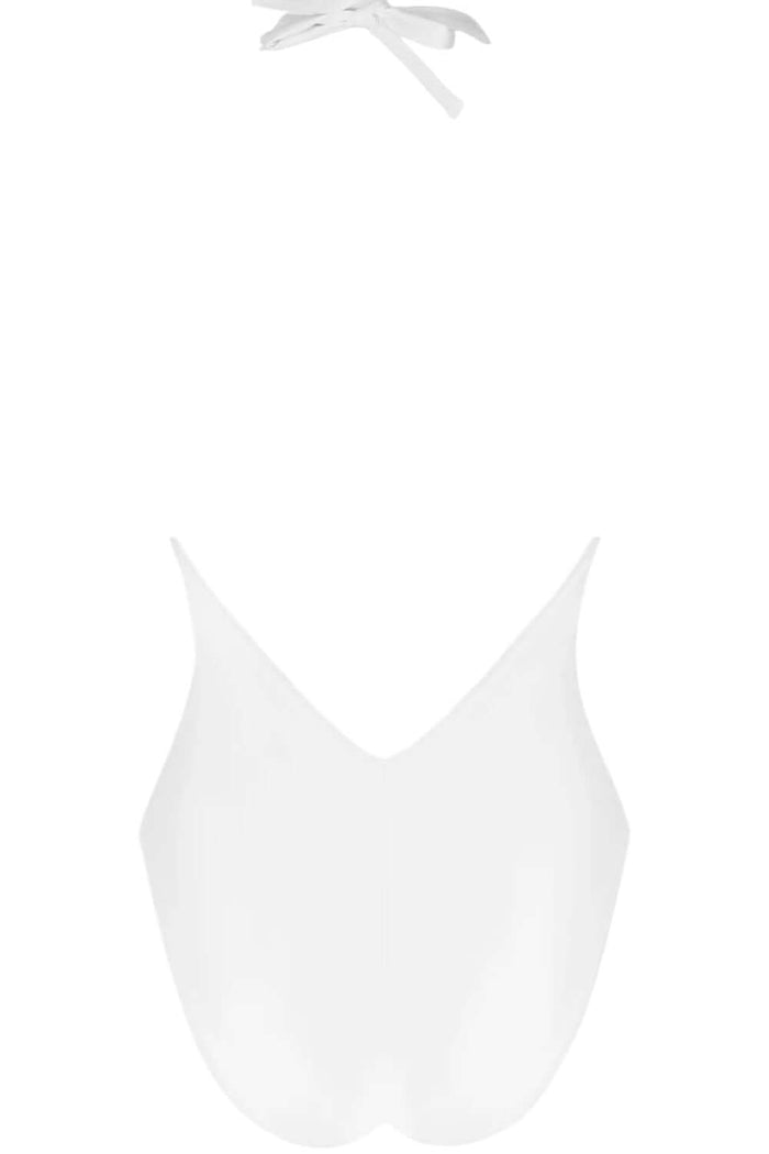Lise Charmel Classe Nautique Non Wire Seduction Halter Swimsuit in Blanc Classe