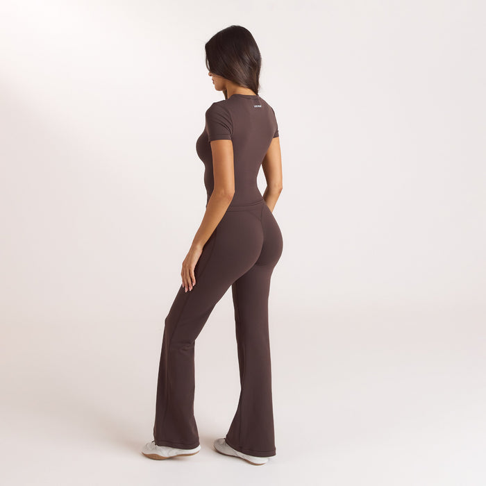 ContourSoft™ Flared Leggings - Dark Chocolate