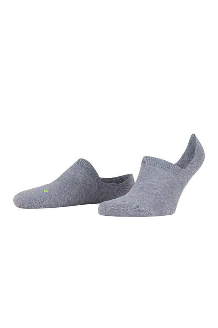 Falke Cool Kick No Show Socks Color: Light Gray Size: 37-38 at Petticoat Lane Greenwich, CT
