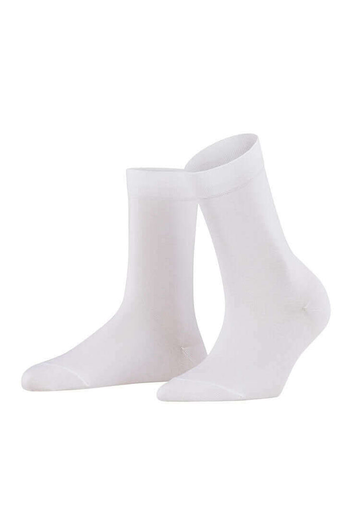 Falke Cotton Touch Women's Socks Color: White Size: 35-38 at Petticoat Lane Greenwich, CT