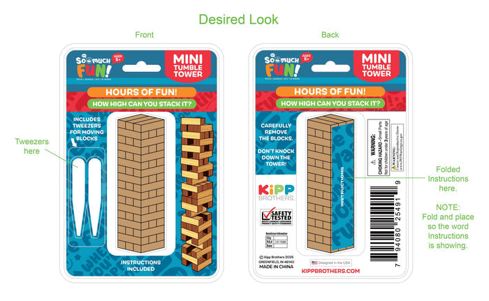 DOOR BUSTER: Mini Tumble Tower Game