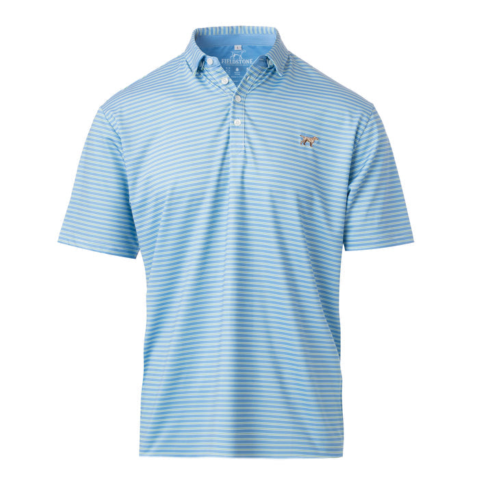 Fieldstone Blue Stripe Carlisle Polo