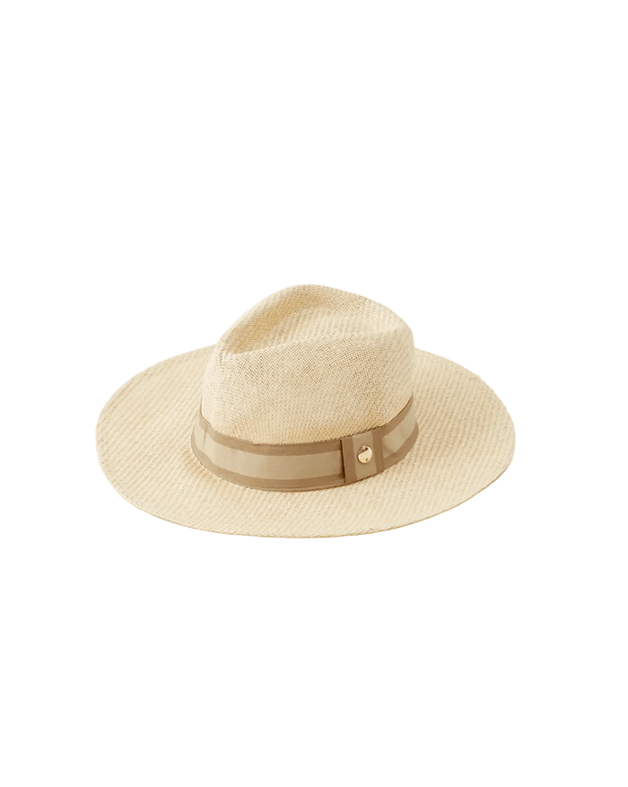 Melissa Odabash Gigi Hat in Cream/Beige