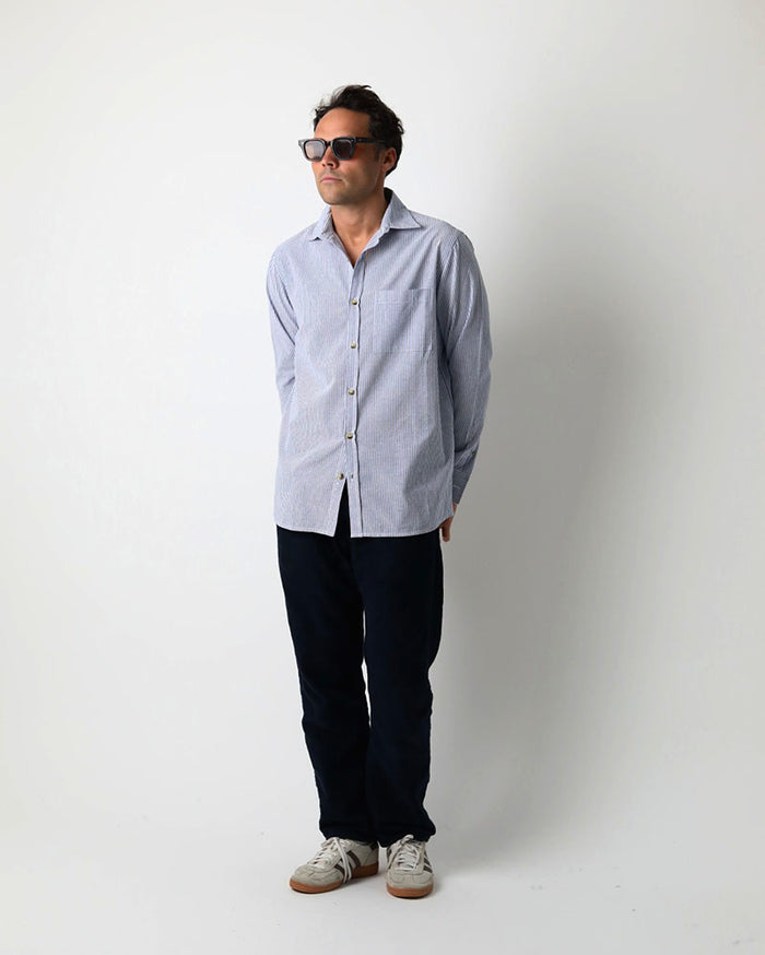 Harlyn Shirt | Blue Pin Stripe