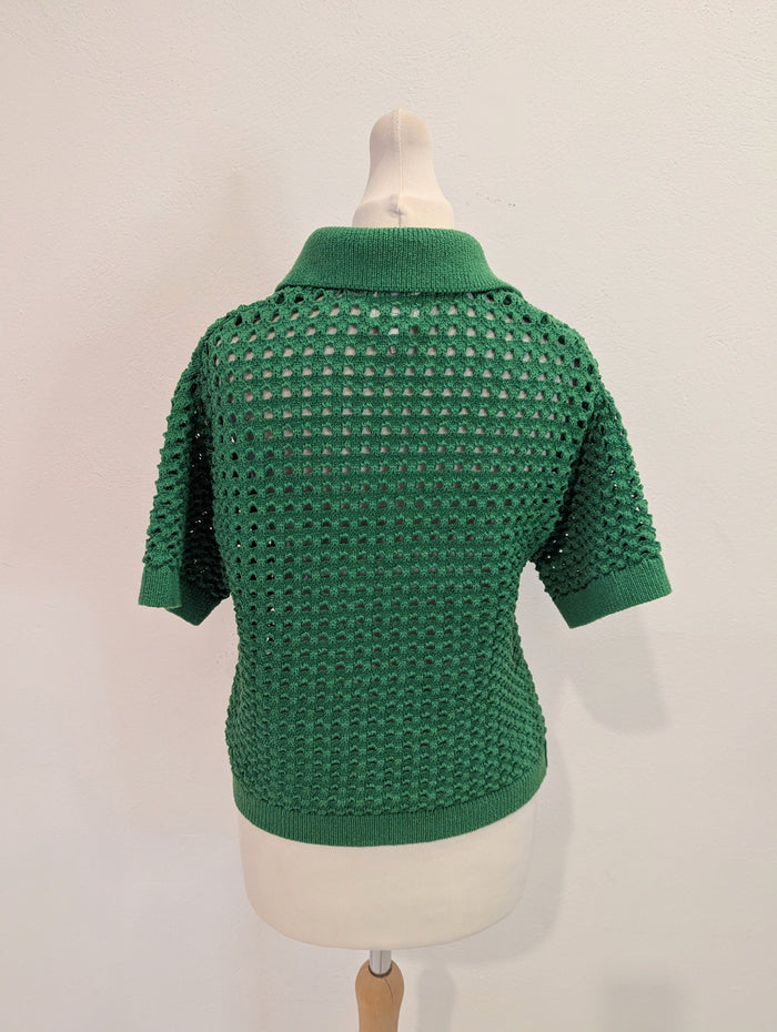 H&M Green Cable Knit XS