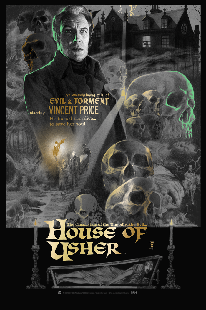 House Of Usher - Madness Of Usher Foil - Mad Duck Posters