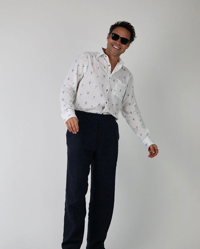Lobsters & Martinis | Linen Shirt