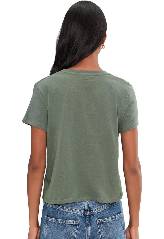 Splendid Louisa Short Sleeve Tee in Eucalyptus