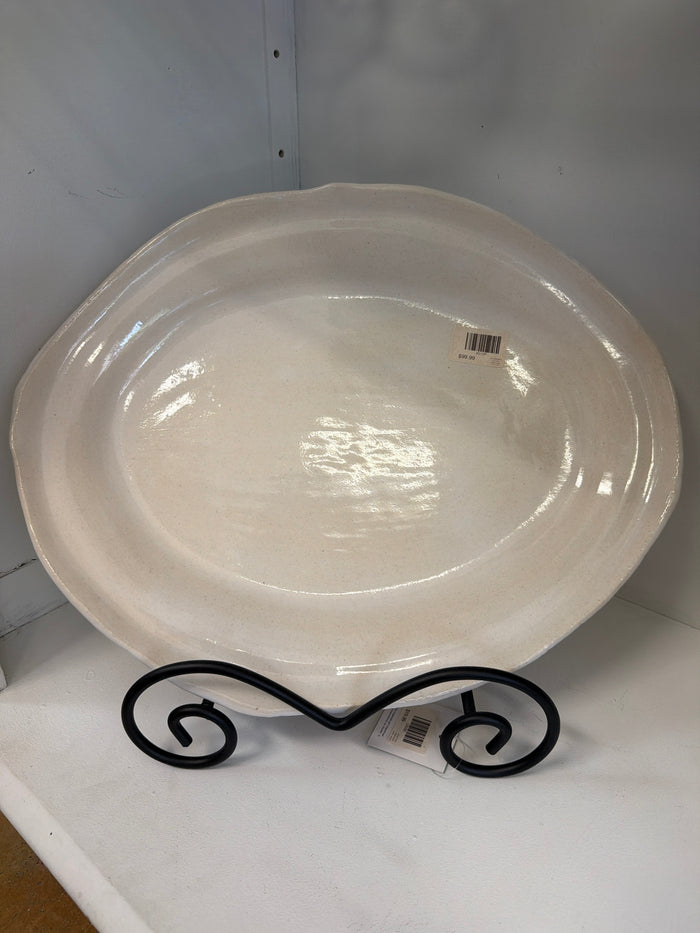 Mockingbird Large Oval Platter - Pearl