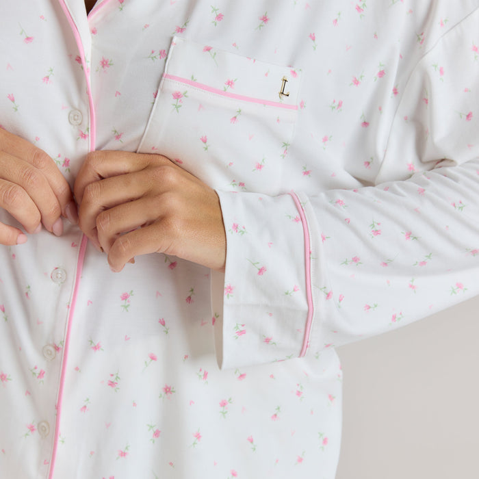 Modal Pyjama Shirt - Floral Print