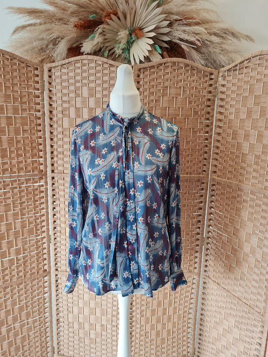 & Other Stories teal print shirt 8