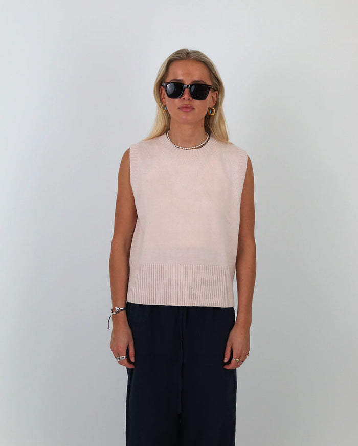 Pink Tank | Cashmere Lambswool