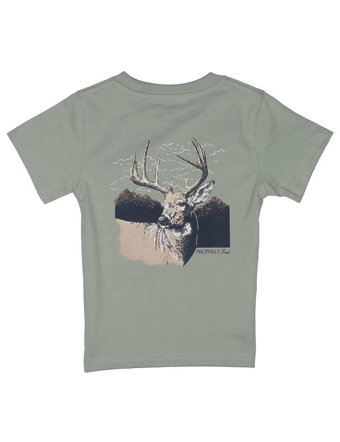 Properly Tied Boys Sage Buck Short Sleeve