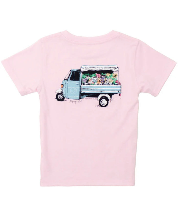 Properly Tied Girls Fresh Florals Short Sleeve T Shirt
