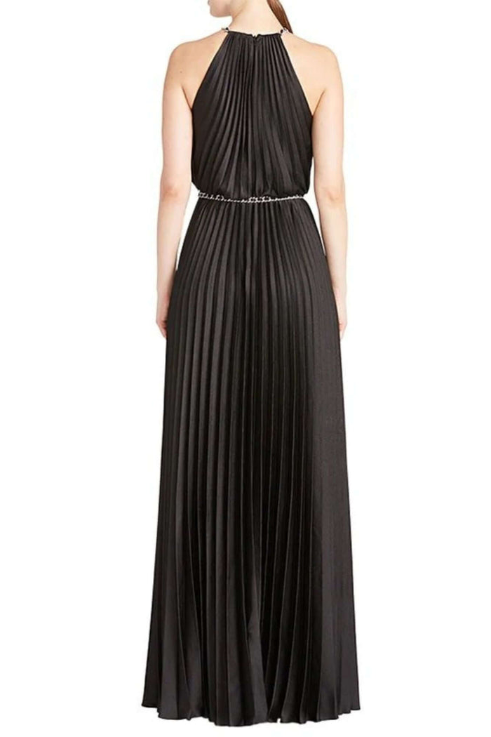 Sleeveless Satin Long Dress