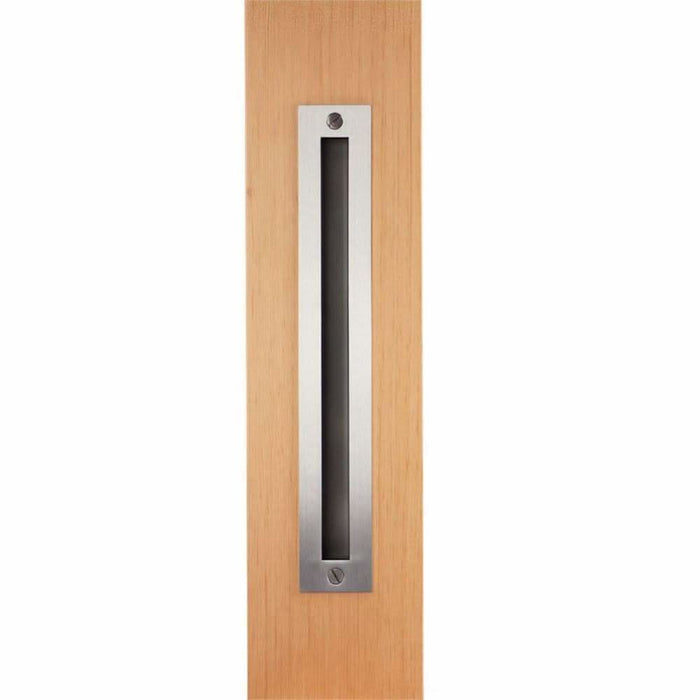 Stainless Swiss Rod Barn Door Handle & Flush Pull Set - Sliding Barn Door Hardware by RealCraft