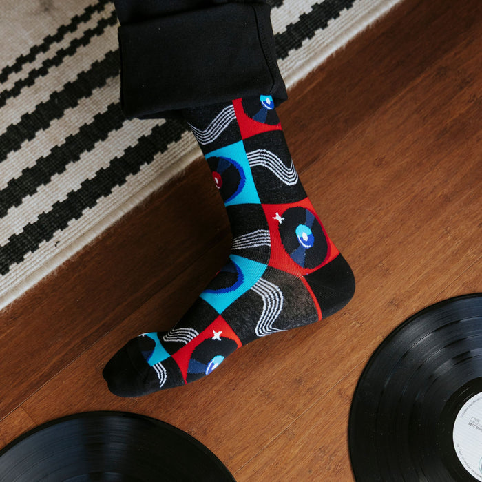 Vinyl Jams Cotton Socks