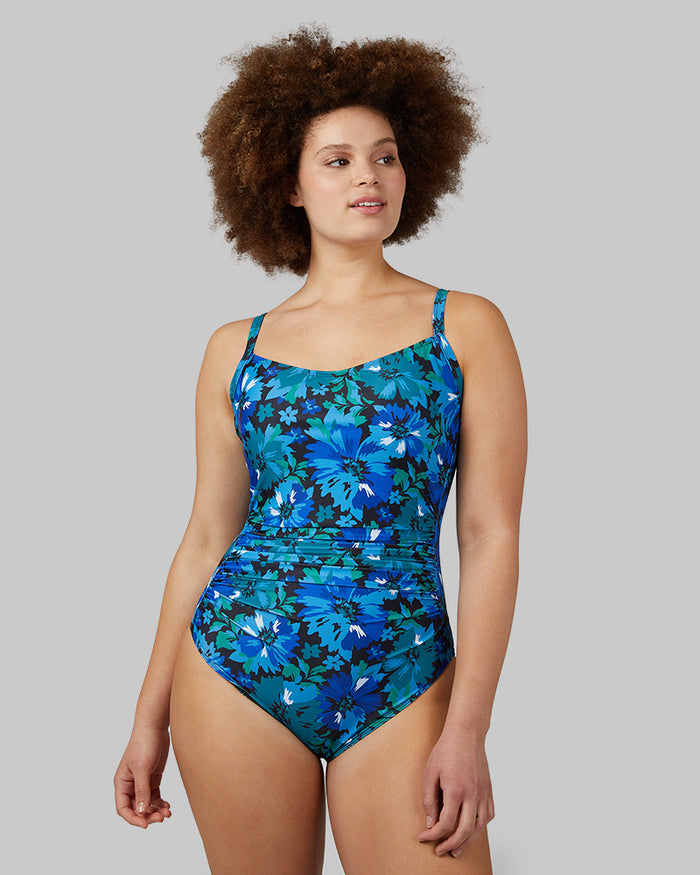 BLUE TROPICAL FLOWERS / L