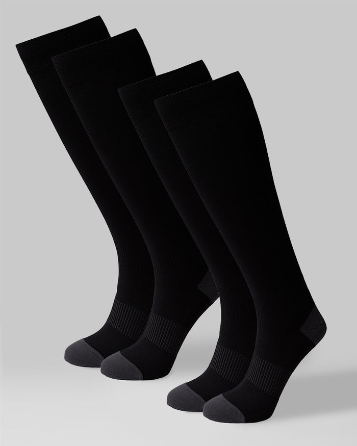 32 Degrees Black  _ 2 Pack Compression Socks