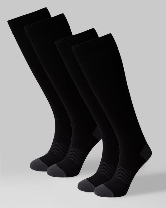 32 Degrees Black  _ 2 Pack Compression Socks
