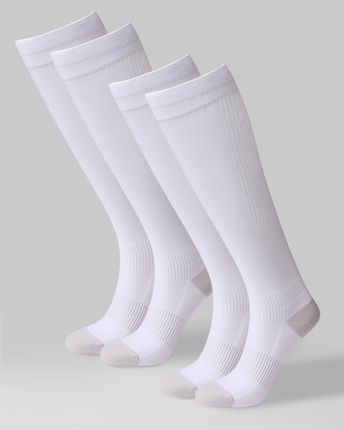32 Degrees White  _ 2 Pack Compression Socks