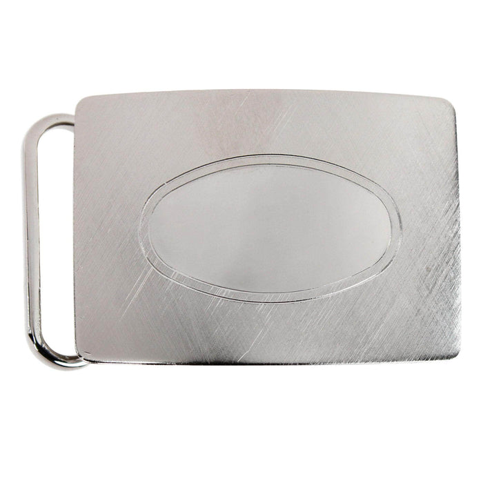 30mm Oval Signet Brass Based Compression Belt Buckle
