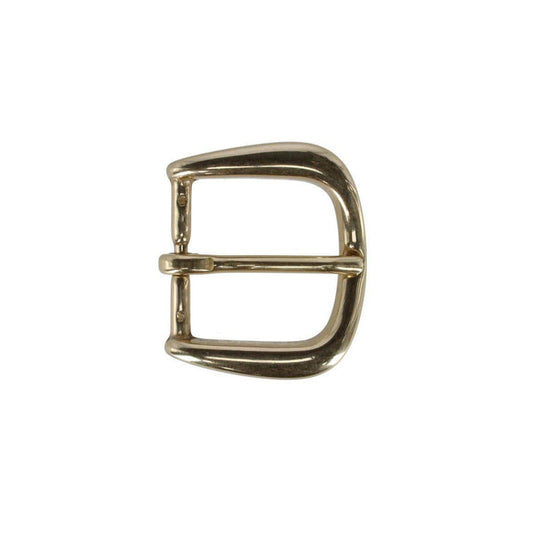30mm Solid Brass Rounded Minimalist Harness Belt Buckle