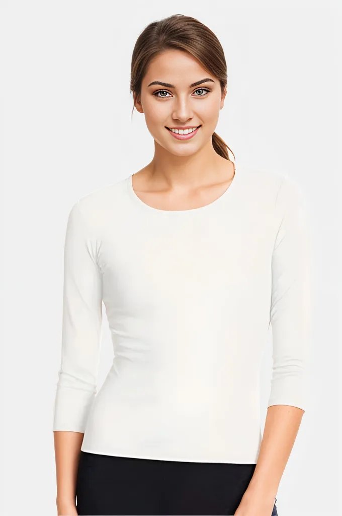 Only Hearts 3/4 Sleeve Crewneck Color: Creme Size: S at Petticoat Lane  Greenwich, CT