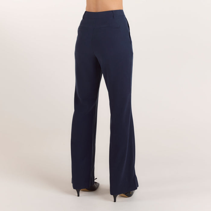 90s Straight-Leg Trousers - Navy