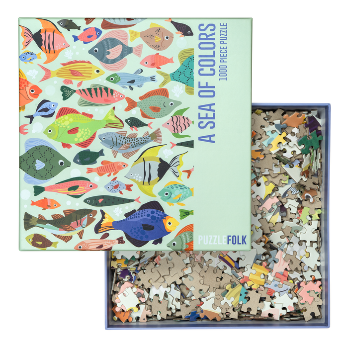 A Sea of Colors 1000 Piece Fish Puzzle