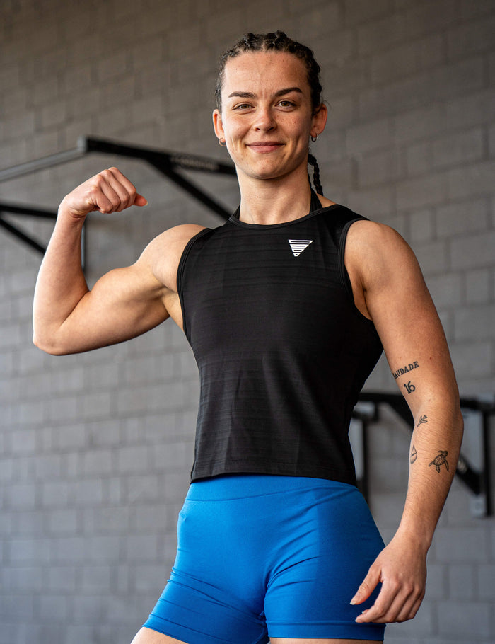 GORNATION athlete wearing the GORNATION active tank top