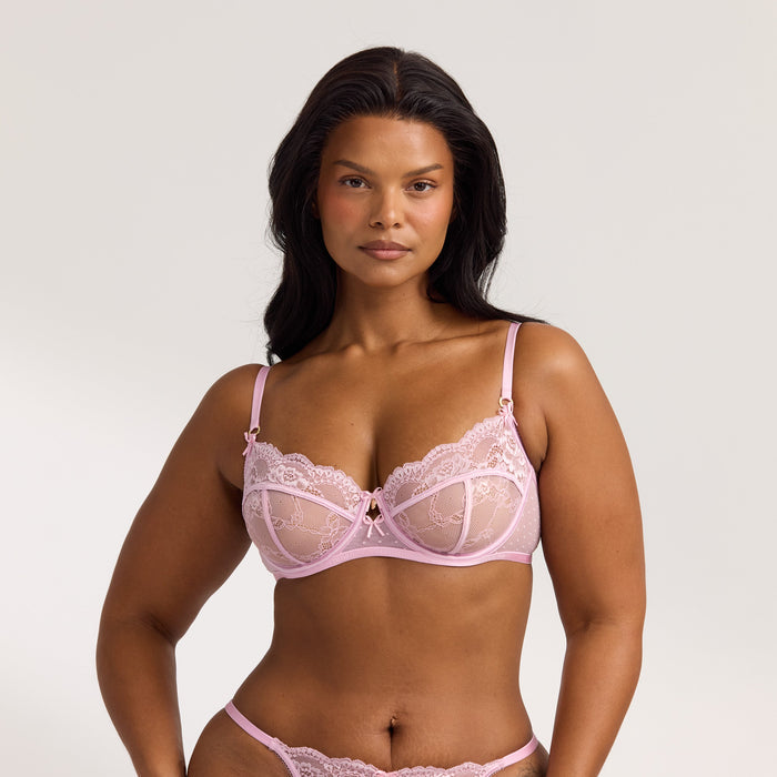 Adelyn Balcony Bra - Pink