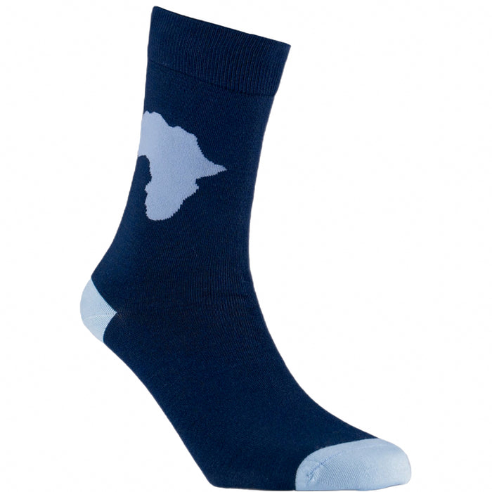 Africa (Blue) Bamboo Socks