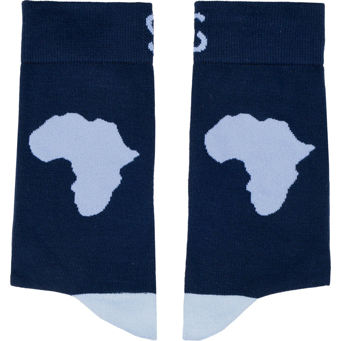 Africa (Blue) Bamboo Socks
