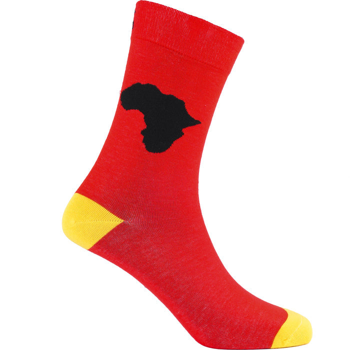 Africa (Red) Bamboo Socks