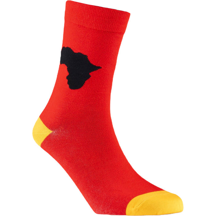 Africa (Red) Bamboo Socks