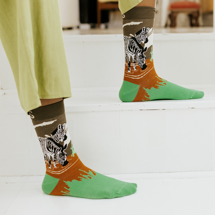 African Stripes Bamboo Socks