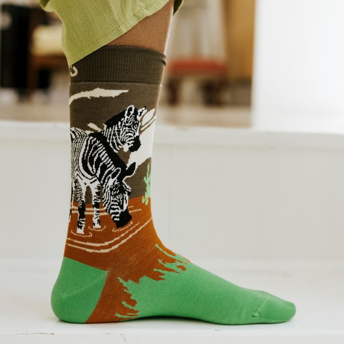 African Stripes Bamboo Socks