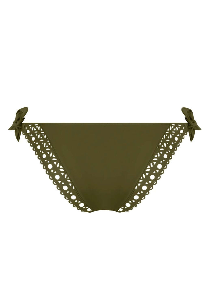 Lise Charmel Ajourage Couture Triangle Bikini with Ties in Avocado