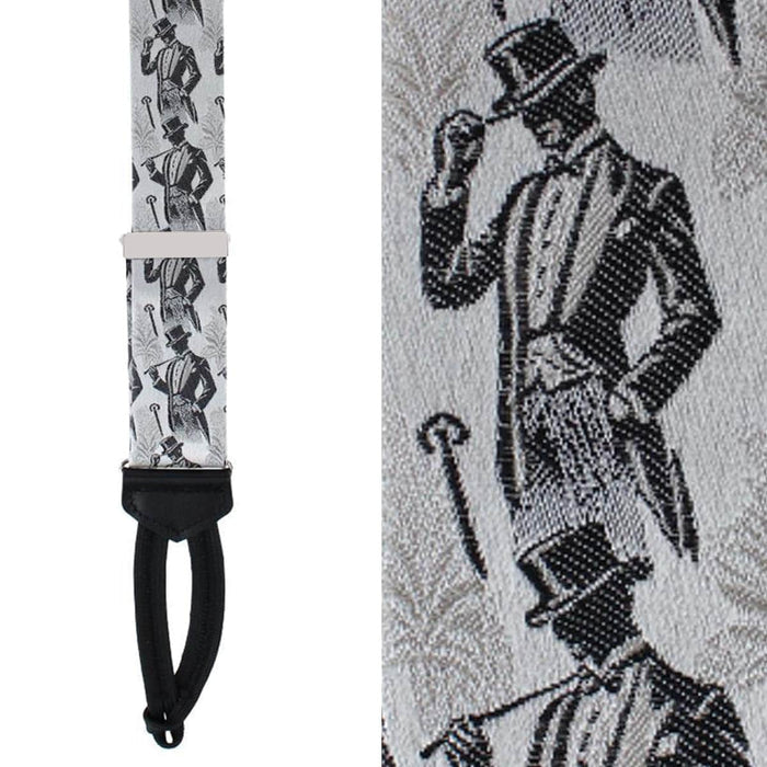 Ambrose Dapper Night Silk Formal End Braces
