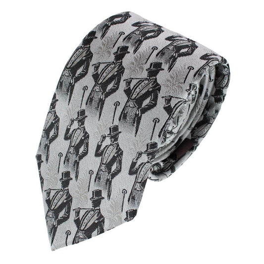 Ambrose Dapper Night Silk Novely Necktie