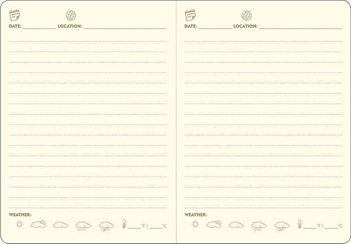 Page-A-Day Artisan Travel Journal (Diary, Vegan Leather Notebook)
