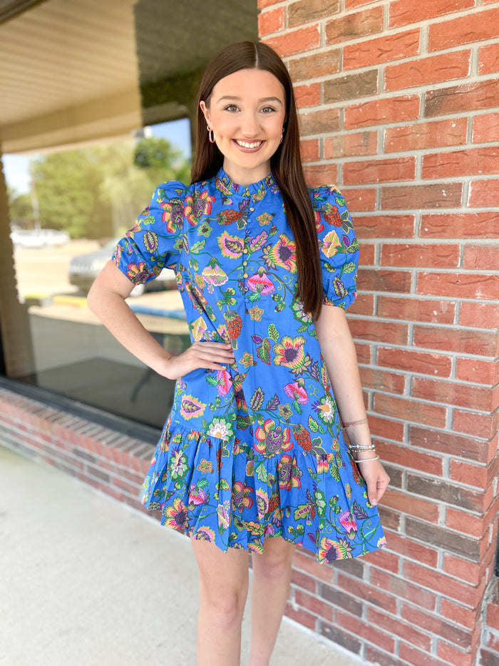 Anabelle Floral Shift Mini Dress