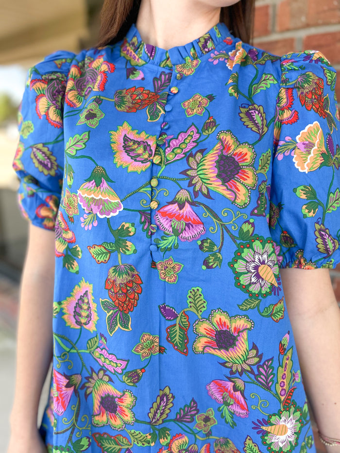 Anabelle Floral Shift Mini Dress