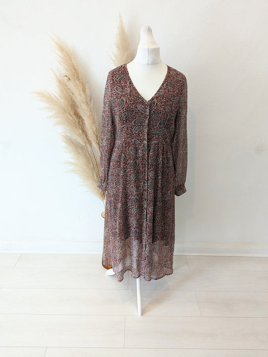 Andam Paisley Maxi Dress Size 14/16