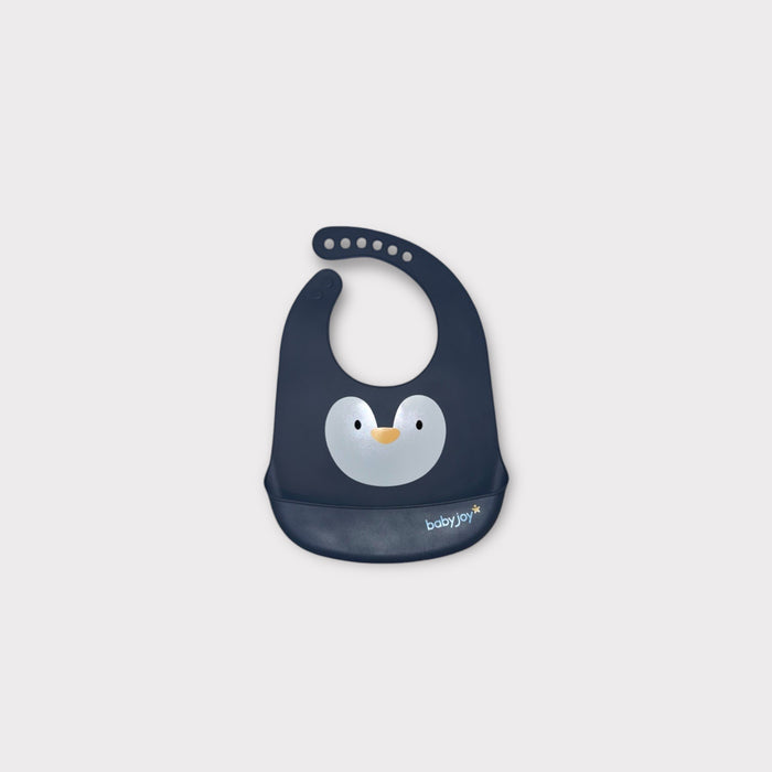 Animal Theme Silicone Bib with Catch Pocket – Mess-Free Mealtime for Babies image 0